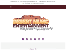 Tablet Screenshot of desertmusicentertainment.com